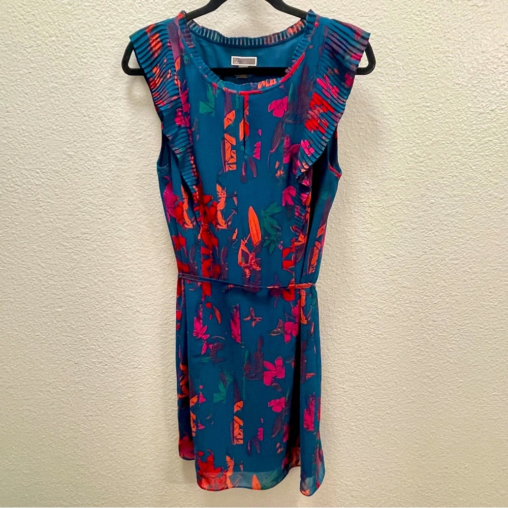 Chelsea28 Multi-Color Floral Pattern Sleeveless Dress